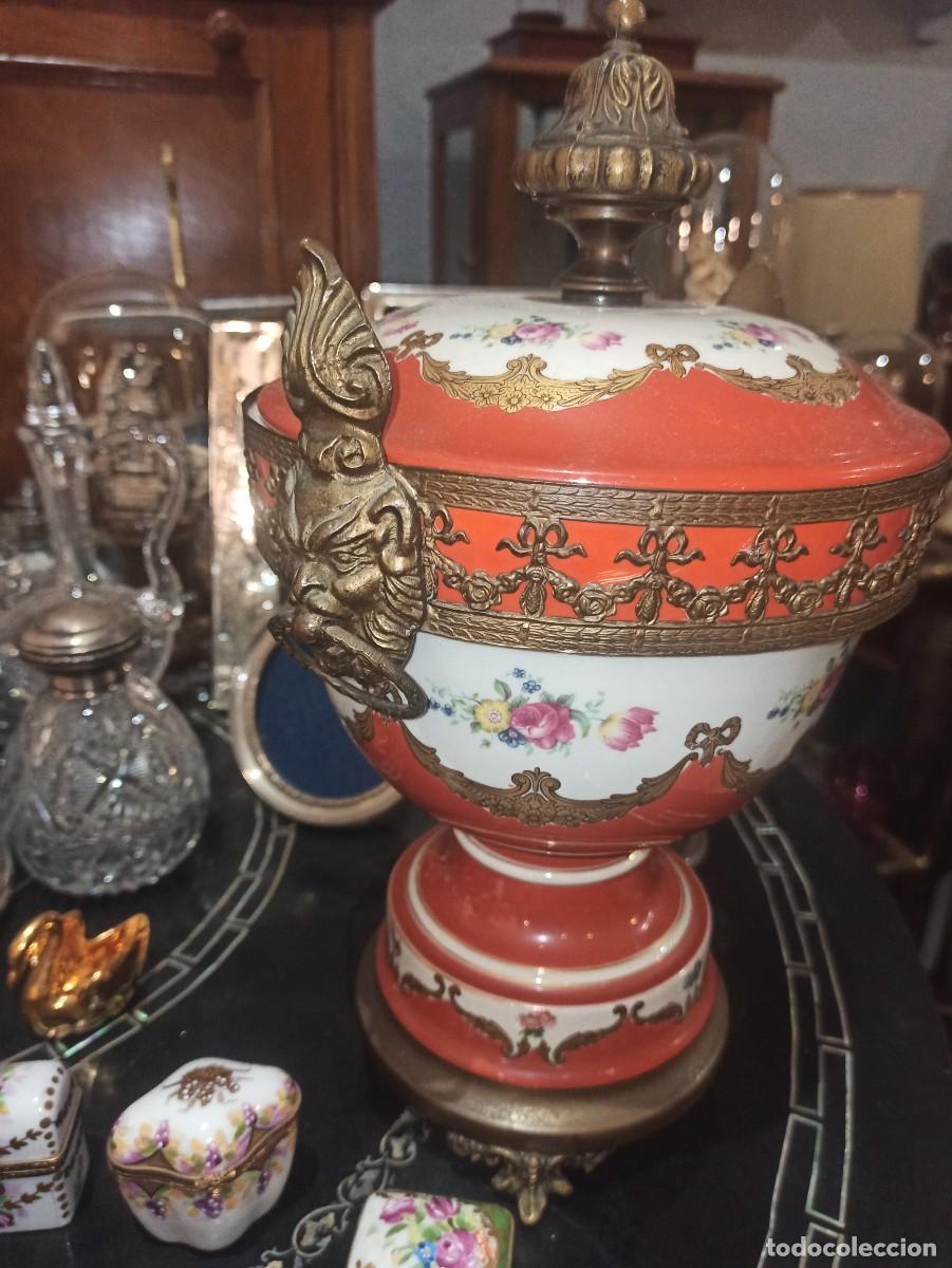 Antig&uuml;edades: COPA DE PORCELANA LIMOGES - Foto 8