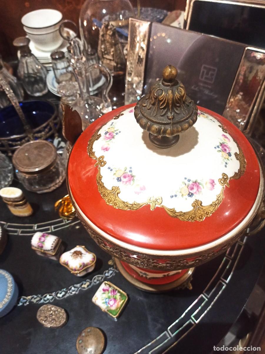 Antig&uuml;edades: COPA DE PORCELANA LIMOGES - Foto 9
