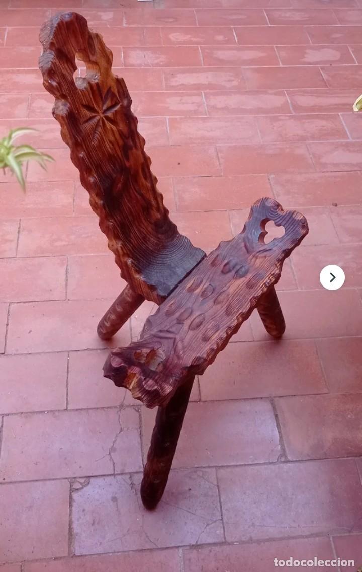 Antig&uuml;edades: Antigua silla de partera - Foto 3
