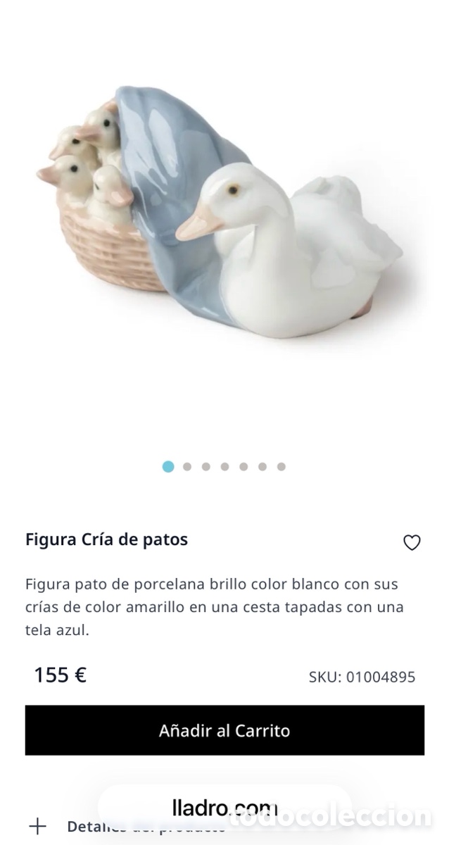 Antig&uuml;edades: REF: 01014895 &ldquo;CR&Iacute;A DE PATOS MATE&rdquo; LLADR&Oacute; - Foto 8