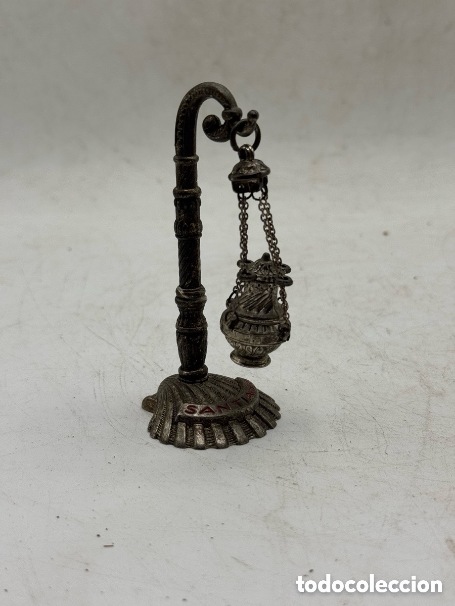 Antig&uuml;edades: Antiguo botafumeiro ba&ntilde;o de plata - Foto 2