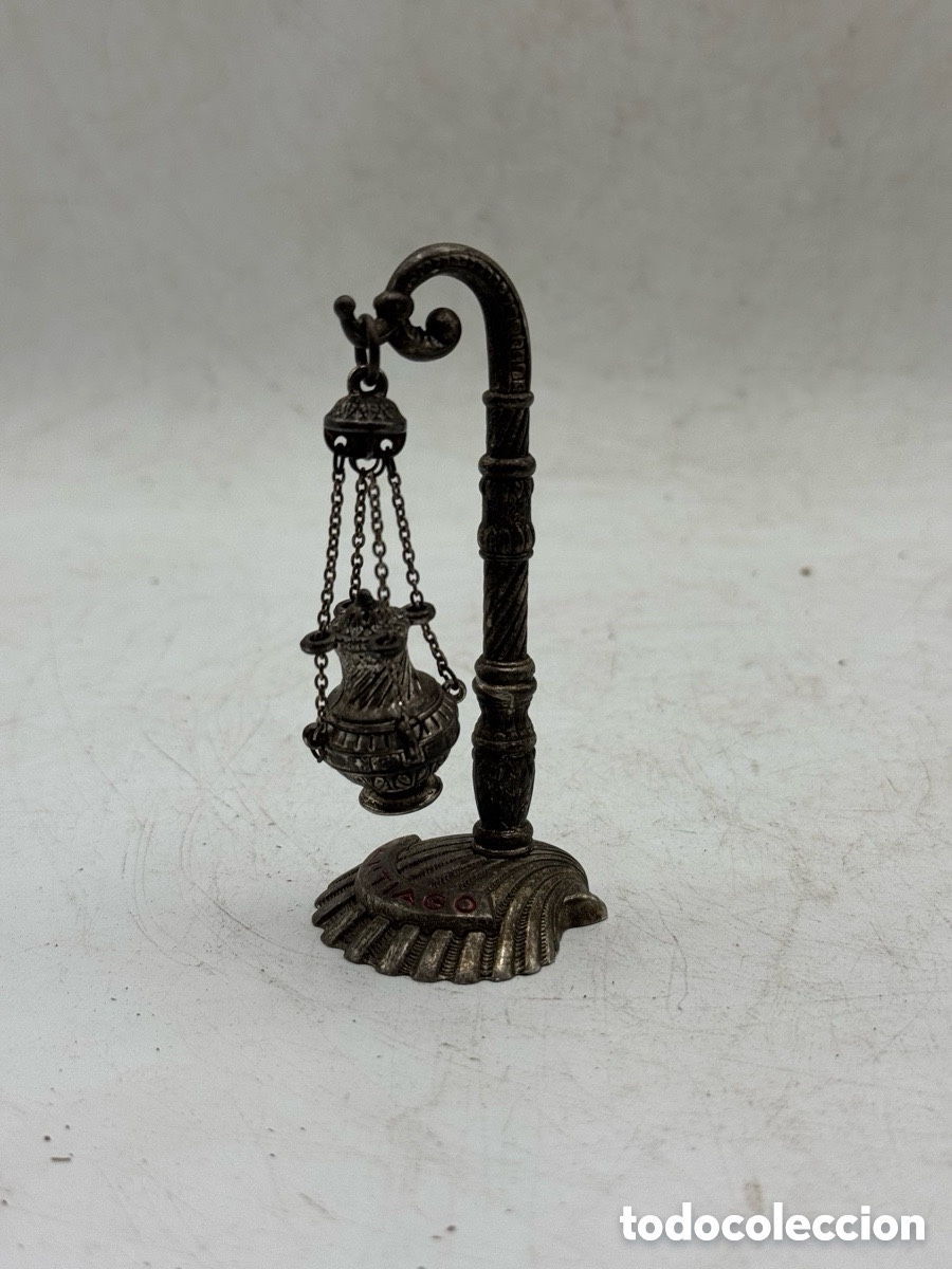 Antig&uuml;edades: Antiguo botafumeiro ba&ntilde;o de plata - Foto 5