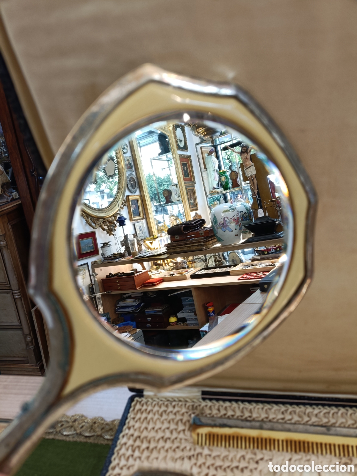 Antig&uuml;edades: ANTIGUO TOCADOR INCRUSTACIONES PLATA - Foto 17
