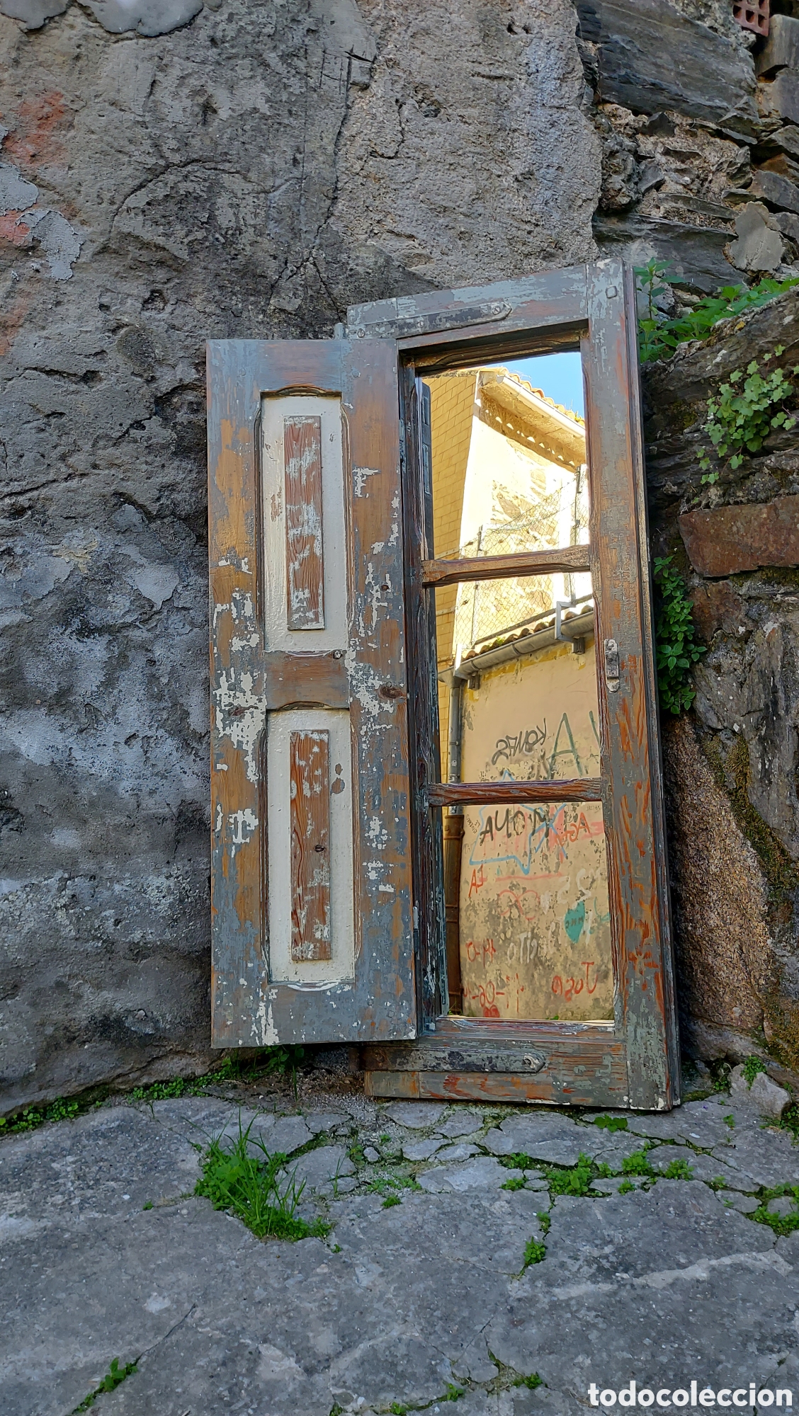 Antig&uuml;edades: Espejo ventana S.XIX - Foto 1