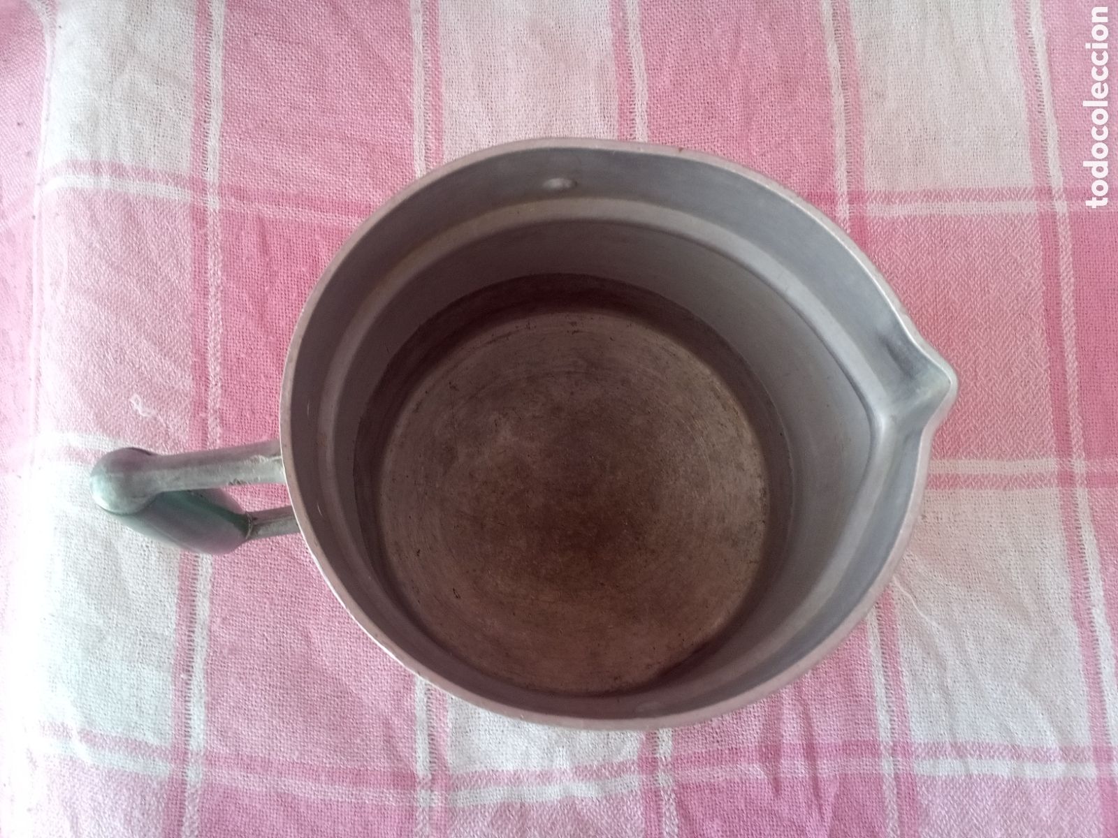 Antig&uuml;edades: JARRA - CAZO DE ALUMINIO - CUECE LECHES - Foto 7
