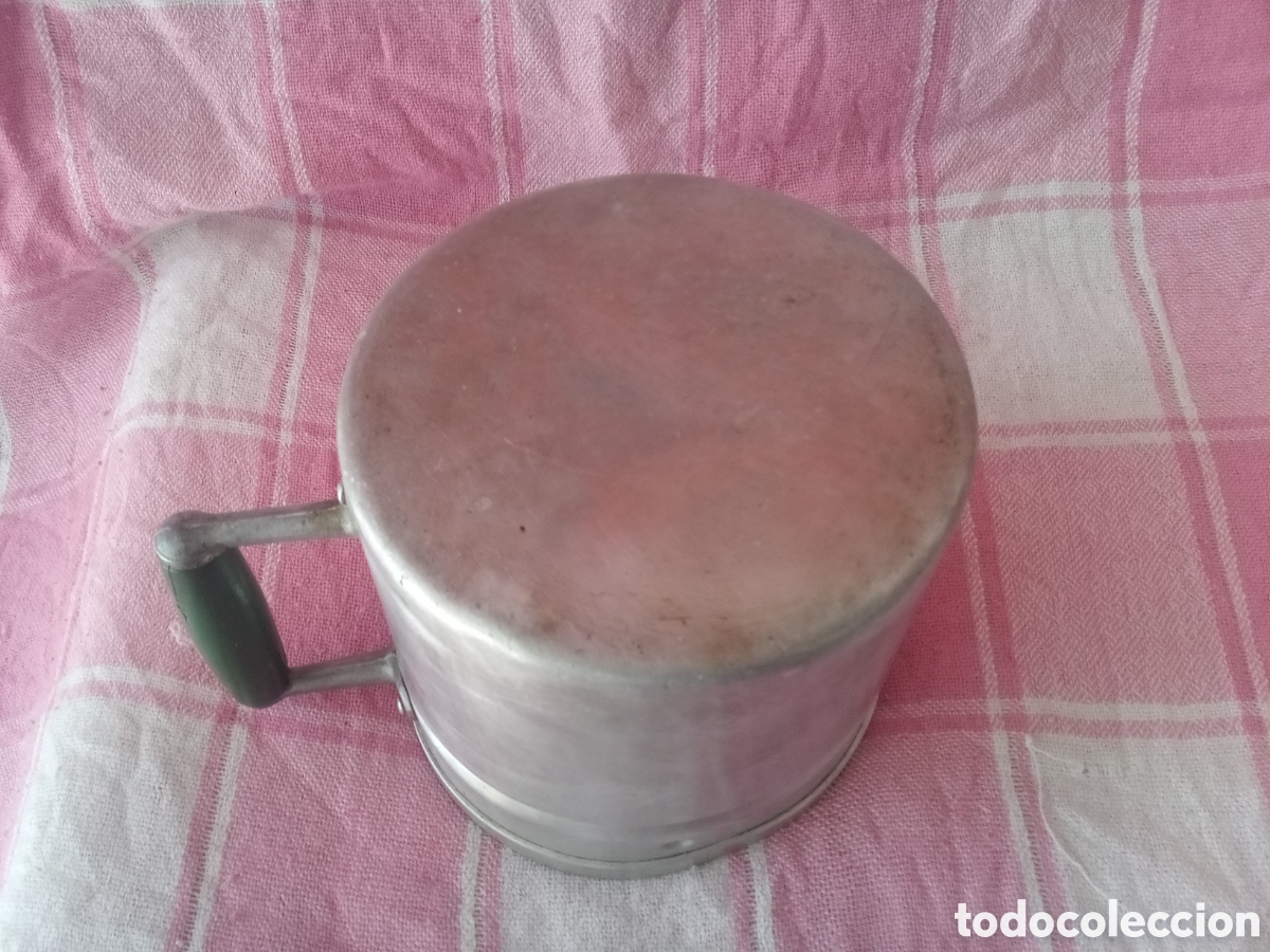 Antig&uuml;edades: JARRA - CAZO DE ALUMINIO - CUECE LECHES - Foto 8