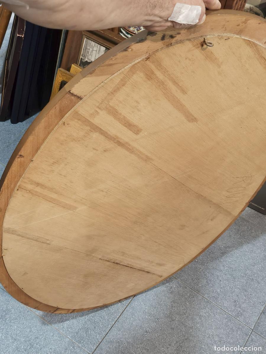 Antig&uuml;edades: espejo de madera de cerezo - Foto 4