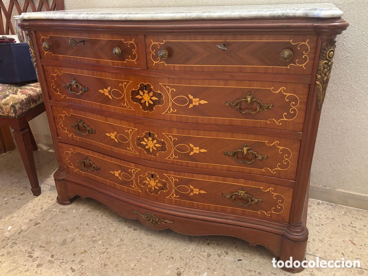 Antig&uuml;edades: Comoda isabelina antigua - Foto 6