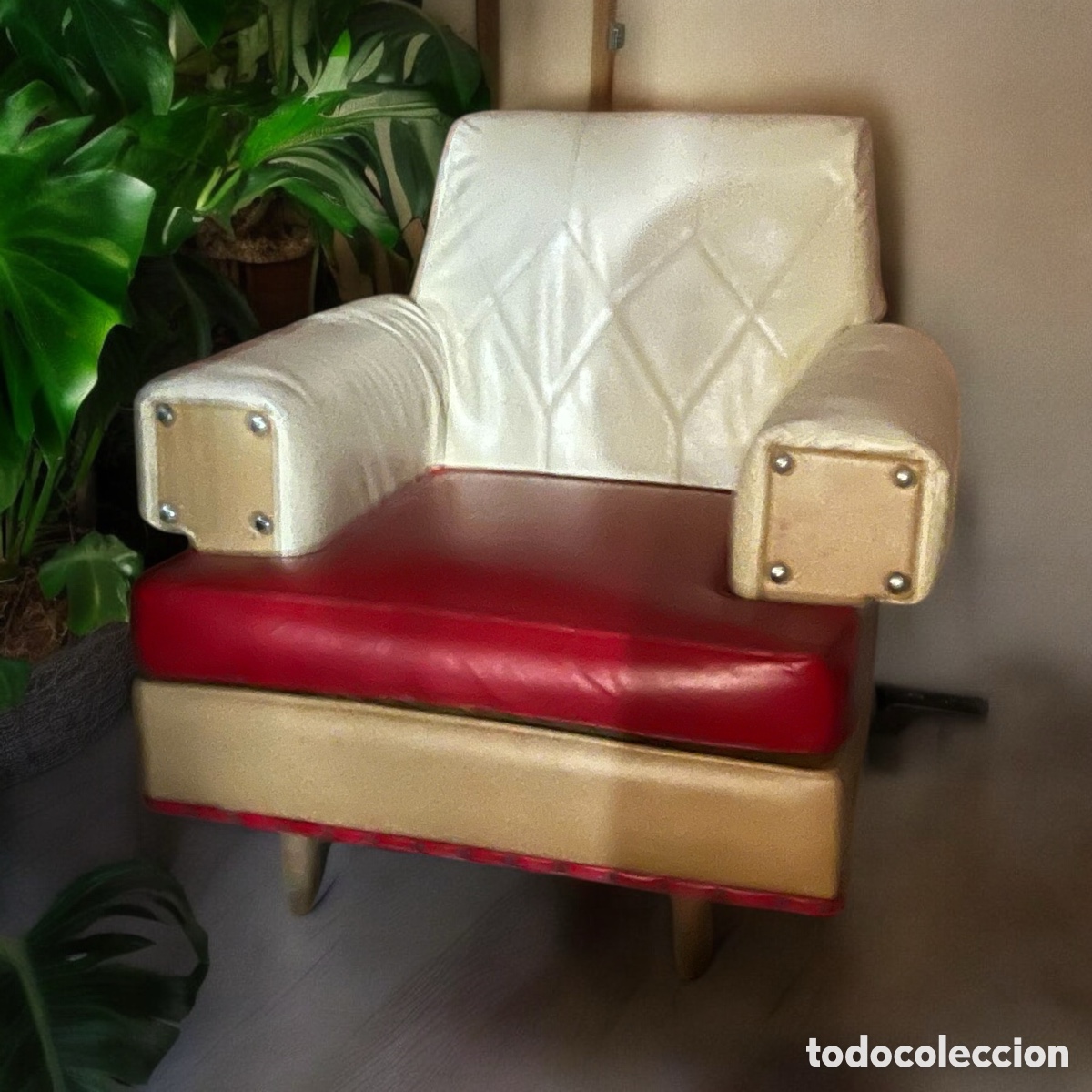 Antig&uuml;edades: Sill&oacute;n retro a&ntilde;os 60 - Foto 3