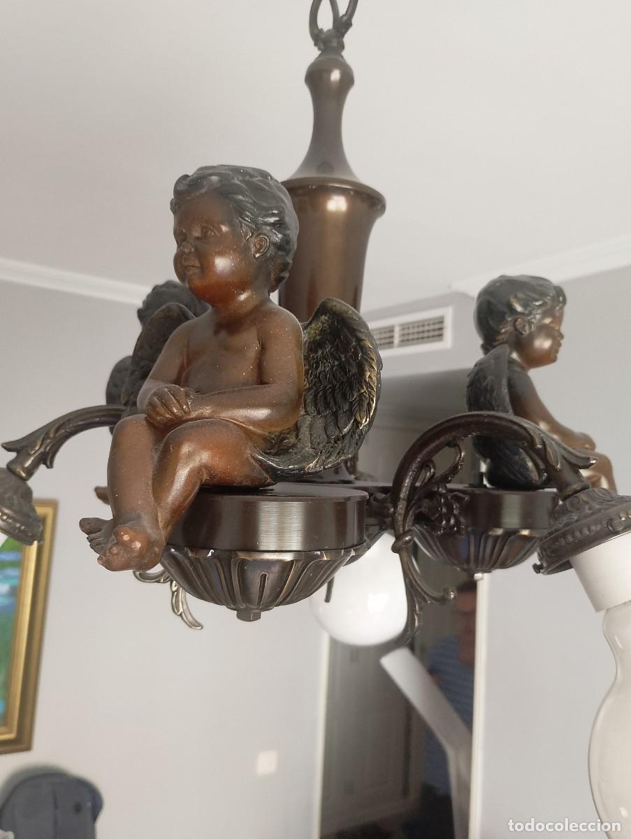 Antig&uuml;edades: Lampara de bronce cl&aacute;sica y moderna - Foto 2