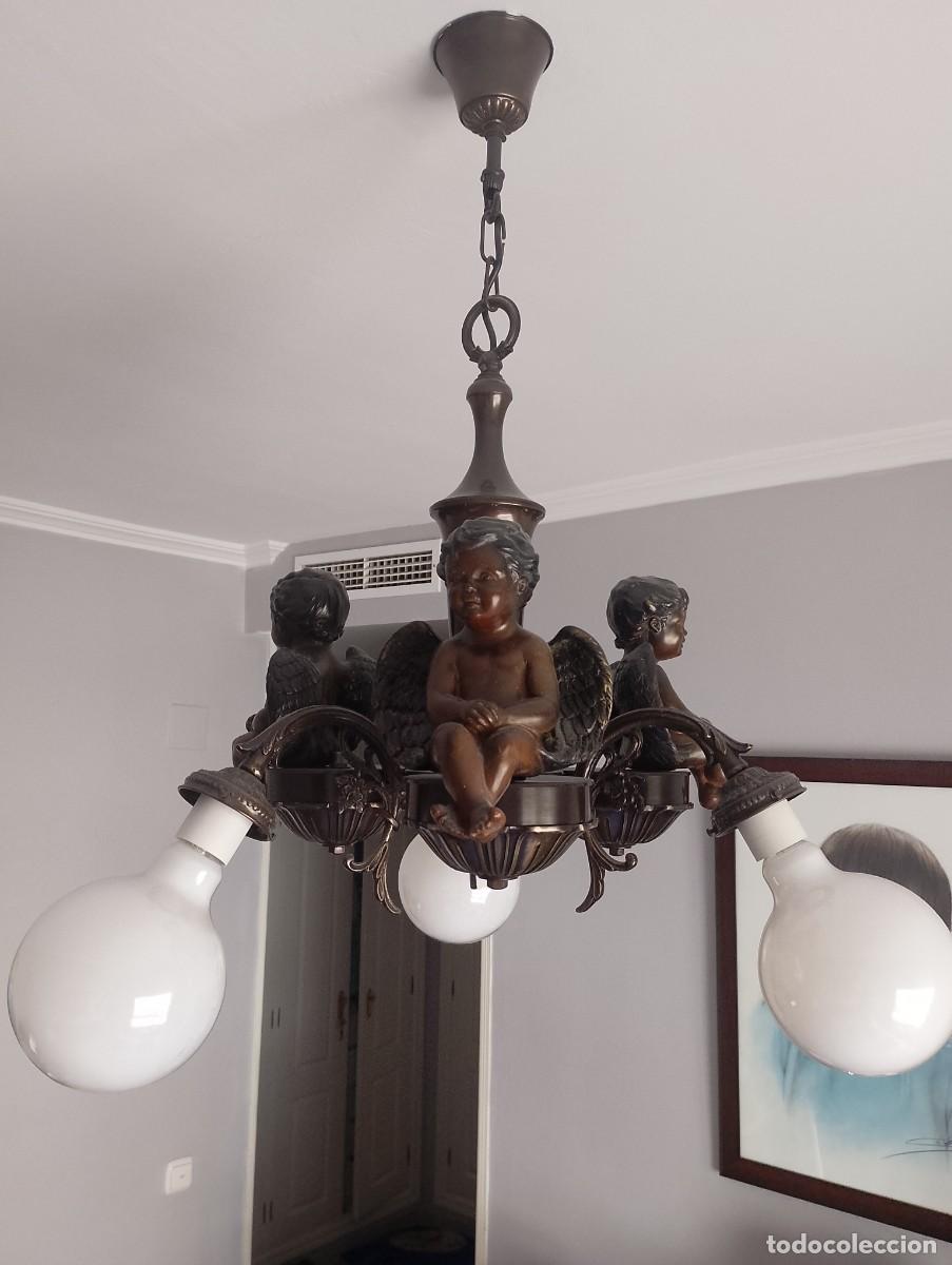Antig&uuml;edades: Lampara de bronce cl&aacute;sica y moderna - Foto 3