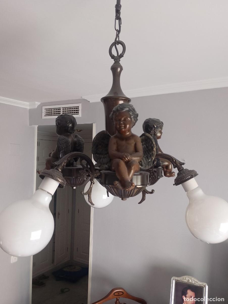 Antig&uuml;edades: Lampara de bronce cl&aacute;sica y moderna - Foto 4