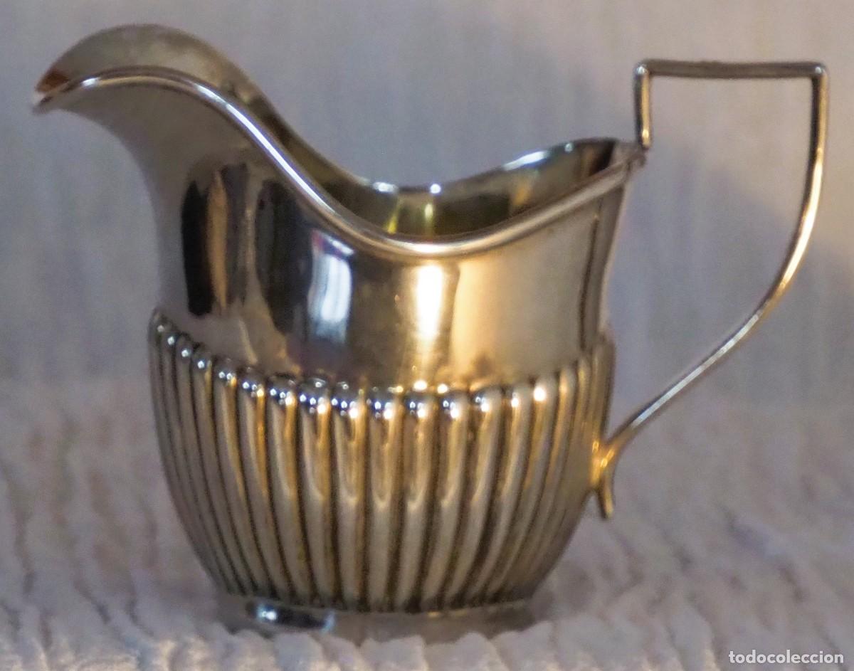 Antig&uuml;edades: Juego de t&eacute; ingl&eacute;s ba&ntilde;ado en plata - Foto 8