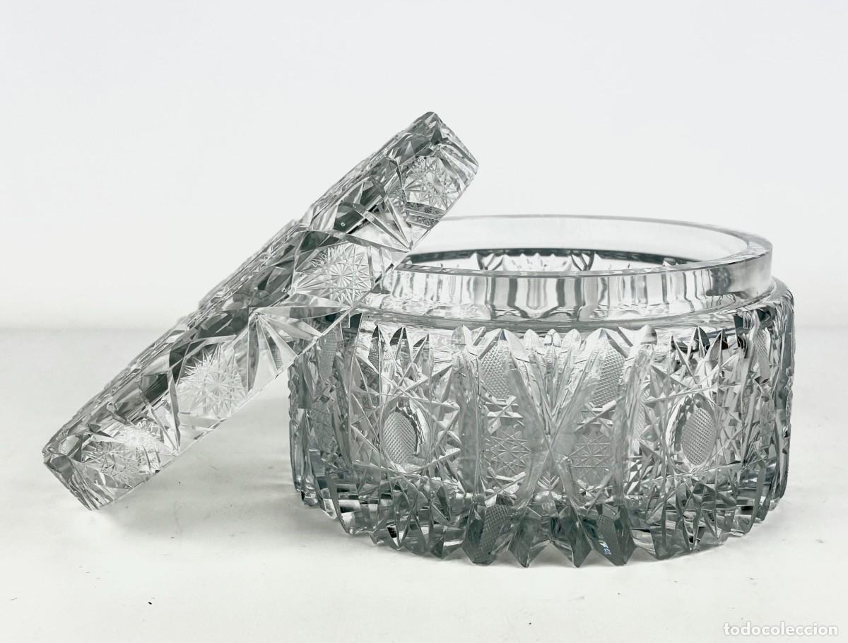 Antig&uuml;edades: GRAN BOMBONERA DE CRISTAL TALLADO - Foto 2