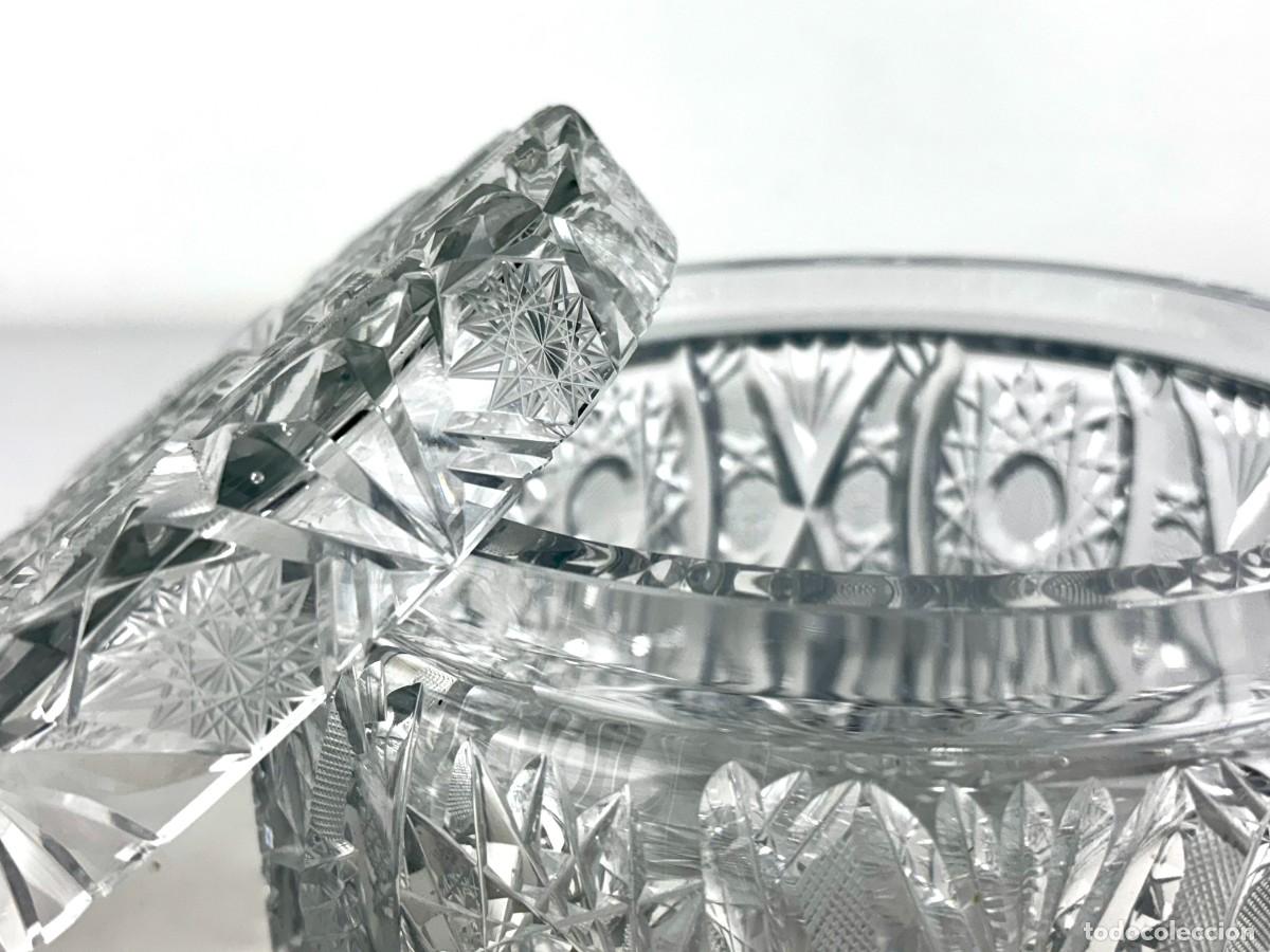 Antig&uuml;edades: GRAN BOMBONERA DE CRISTAL TALLADO - Foto 4