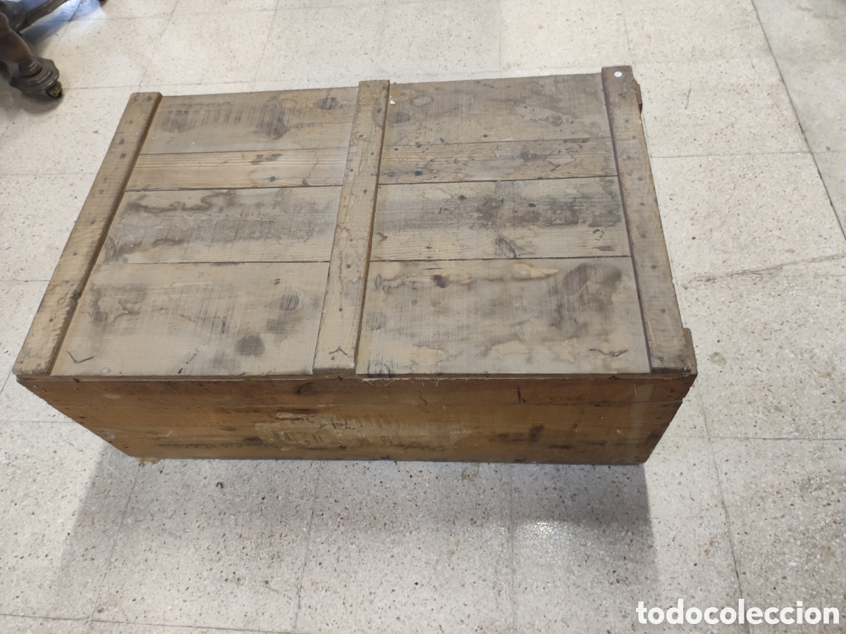 Antig&uuml;edades: Caj&oacute;n de madera con asas de pino - Foto 4
