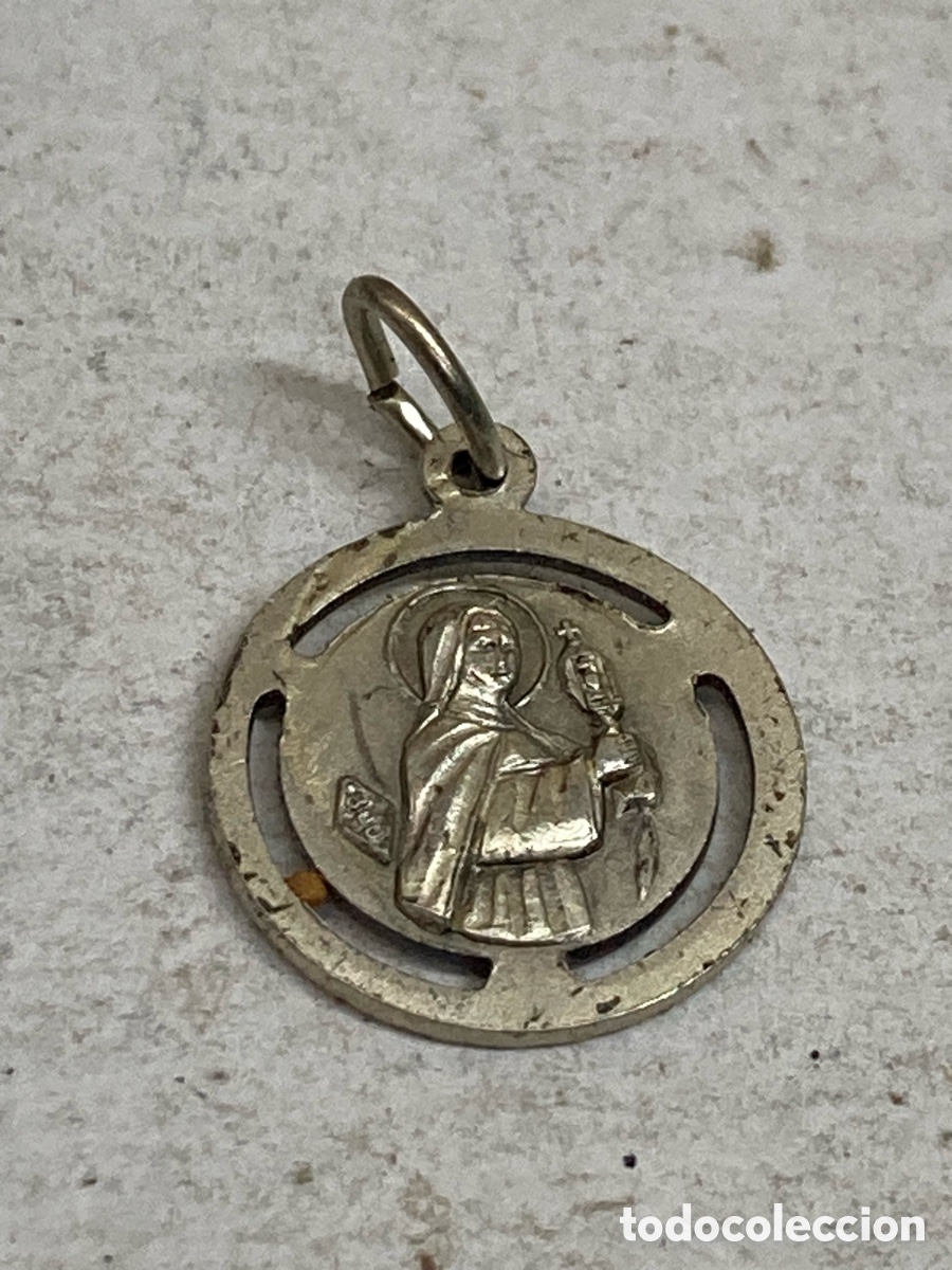 Antig&uuml;edades: Medalla de plata religiosa C453 - Foto 1