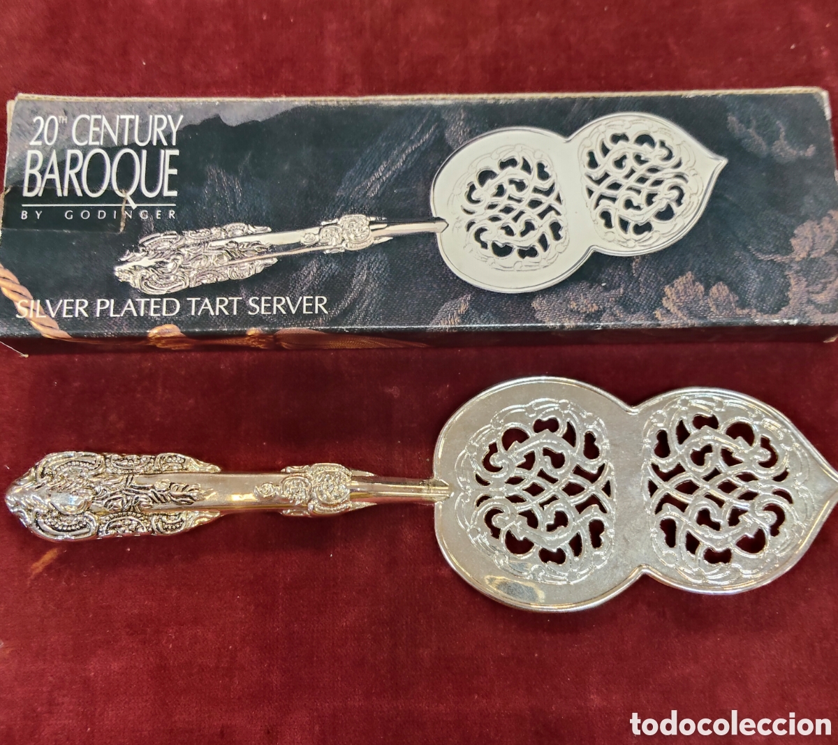 Antig&uuml;edades: SILVER PLATED TART SERVER - Foto 1