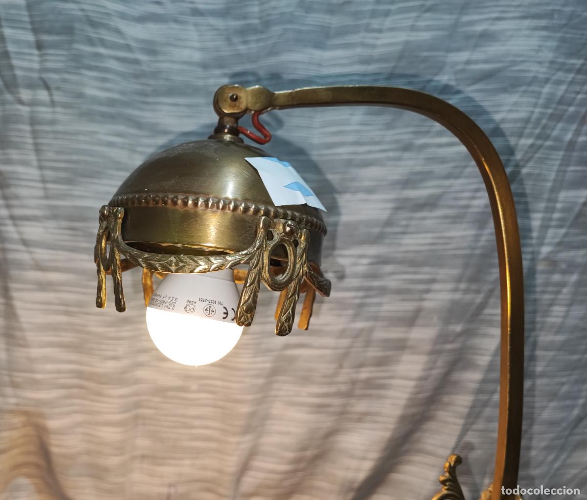 Antig&uuml;edades: EXCELENTE LAMPARA DE MESA MODERNISTA - Foto 8