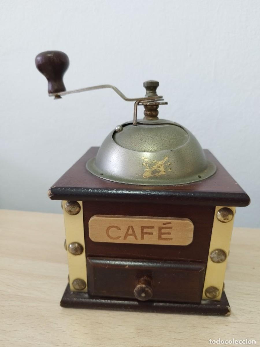 Antiquit&auml;ten: Molinillo de Caf&eacute; Manual Madera y metal Vintage R&uacute;stico Retro