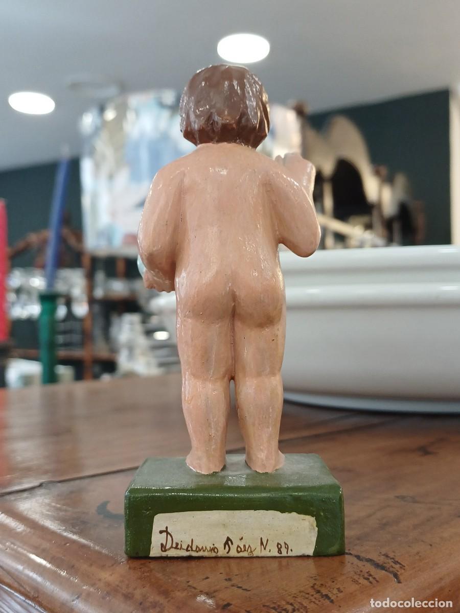 Antig&uuml;edades: Talla madera Ni&ntilde;o Labrador - Foto 3