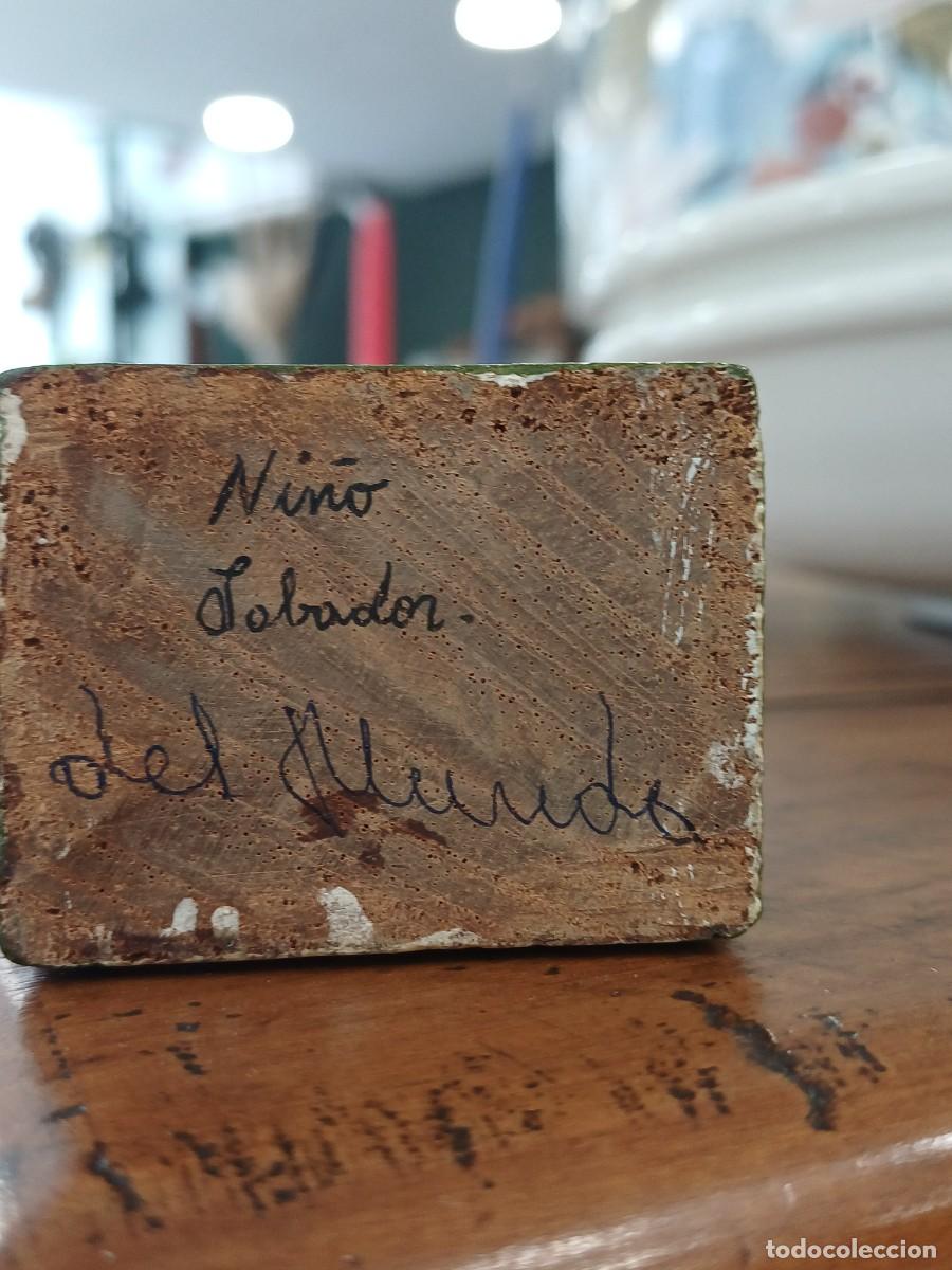 Antig&uuml;edades: Talla madera Ni&ntilde;o Labrador - Foto 5