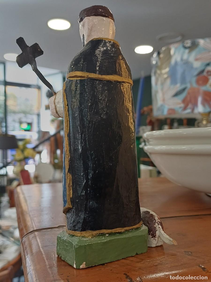 Antig&uuml;edades: Talla madera Sto Domingo - Foto 3