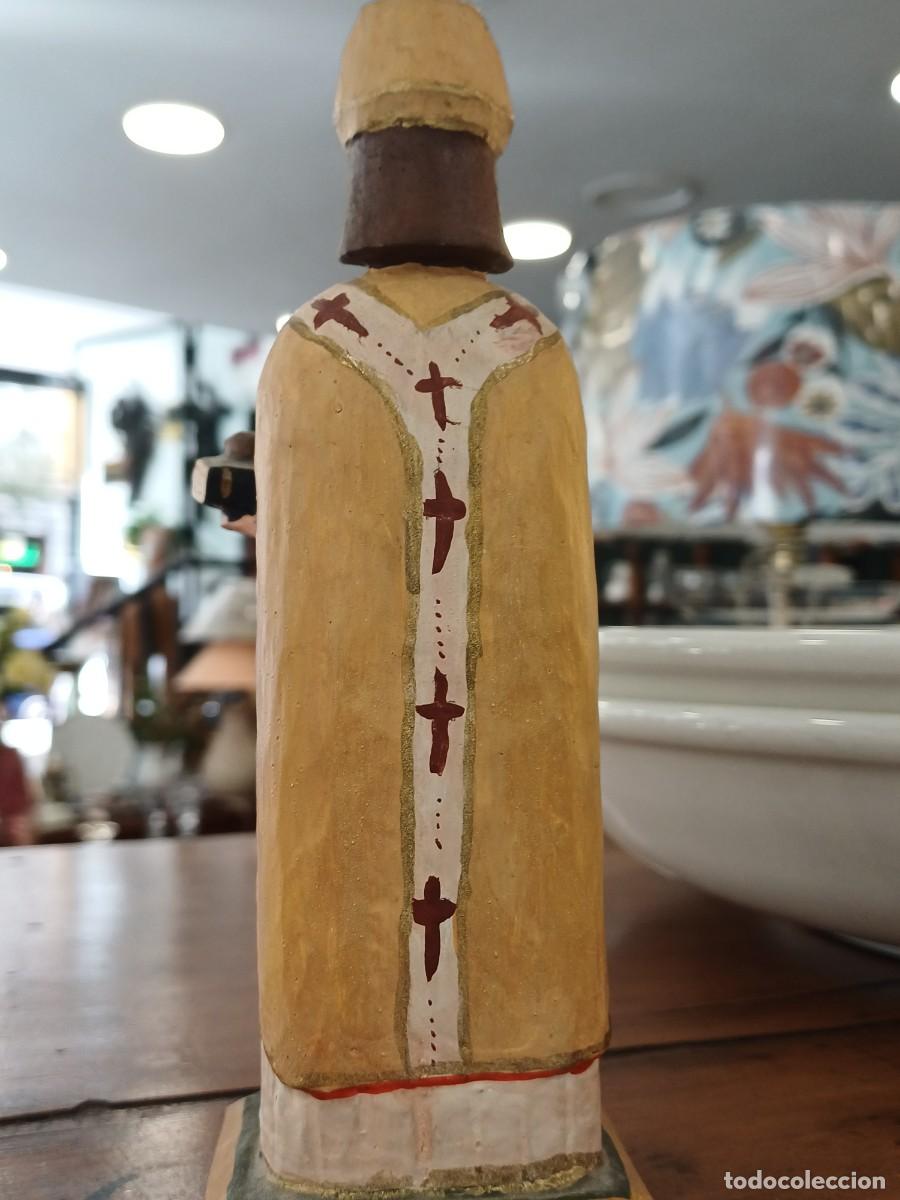 Antig&uuml;edades: Talla madera de San Nicolas artesania - Foto 2