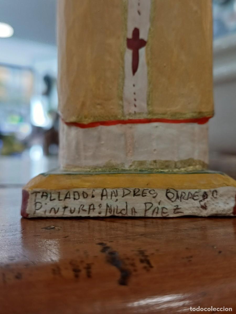 Antig&uuml;edades: Talla madera de San Nicolas artesania - Foto 5