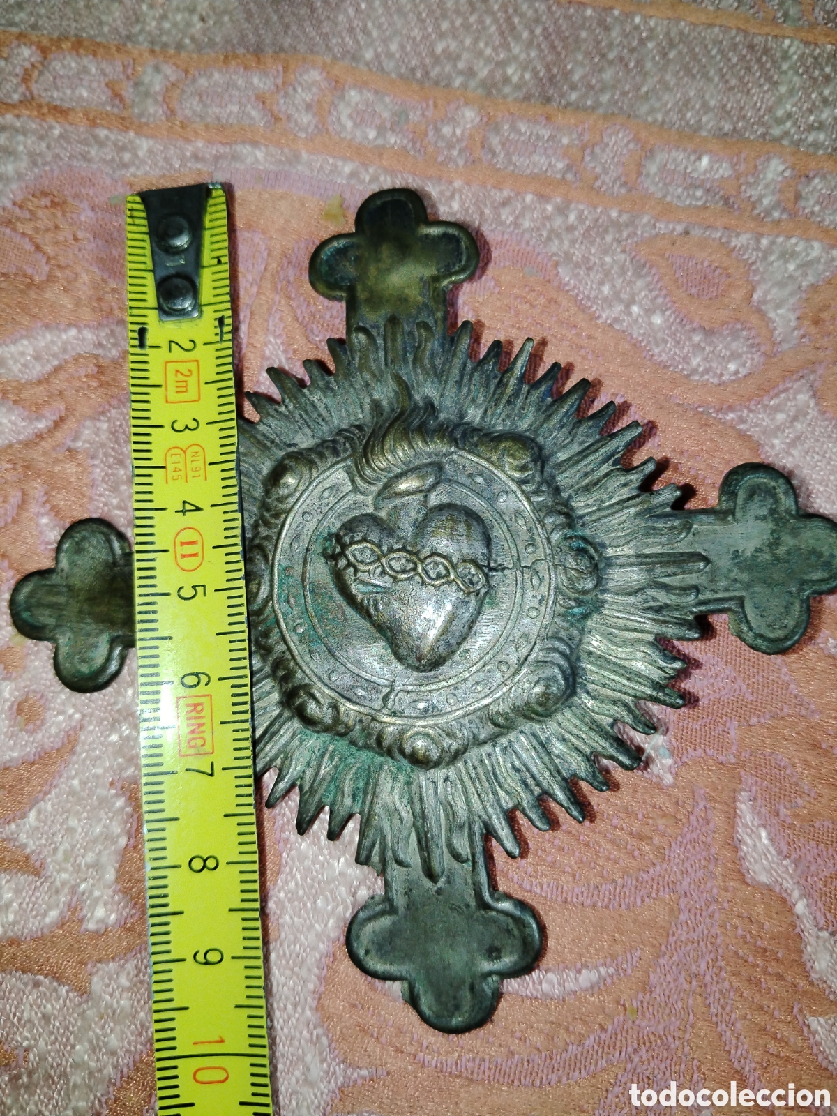 Antig&uuml;edades: Medalla. Sagrado coraz&oacute;n. 10 CMS - Foto 2