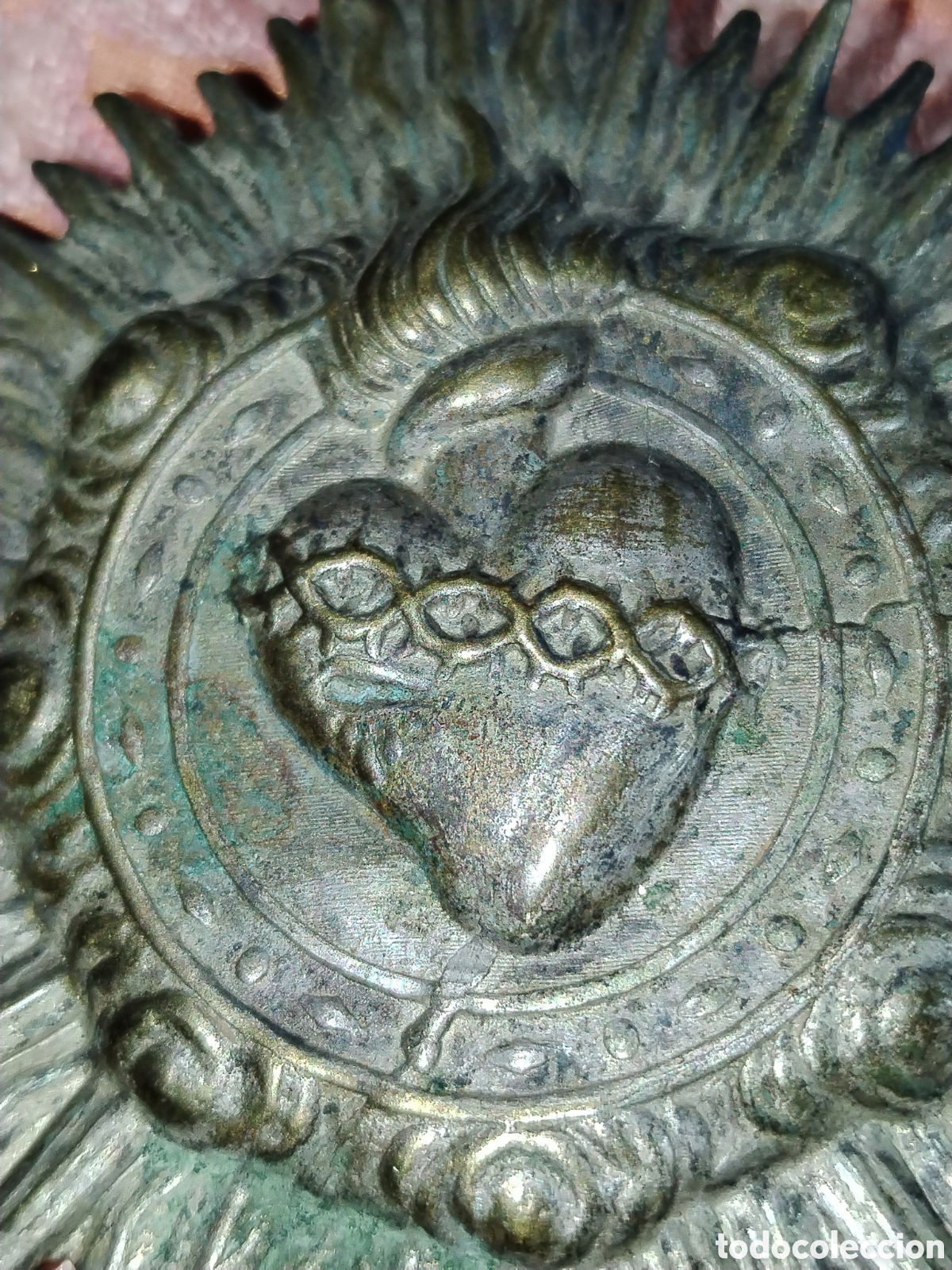 Antig&uuml;edades: Medalla. Sagrado coraz&oacute;n. 10 CMS - Foto 5