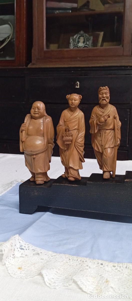 Antig&uuml;edades: 7 Sabios Chinos Talla - Foto 4