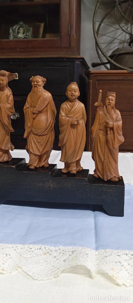 Antig&uuml;edades: 7 Sabios Chinos Talla - Foto 5
