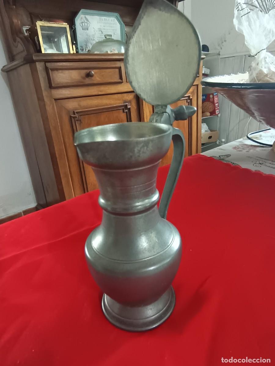 Antig&uuml;edades: Jarrita antigua de esta&ntilde;o - Foto 4