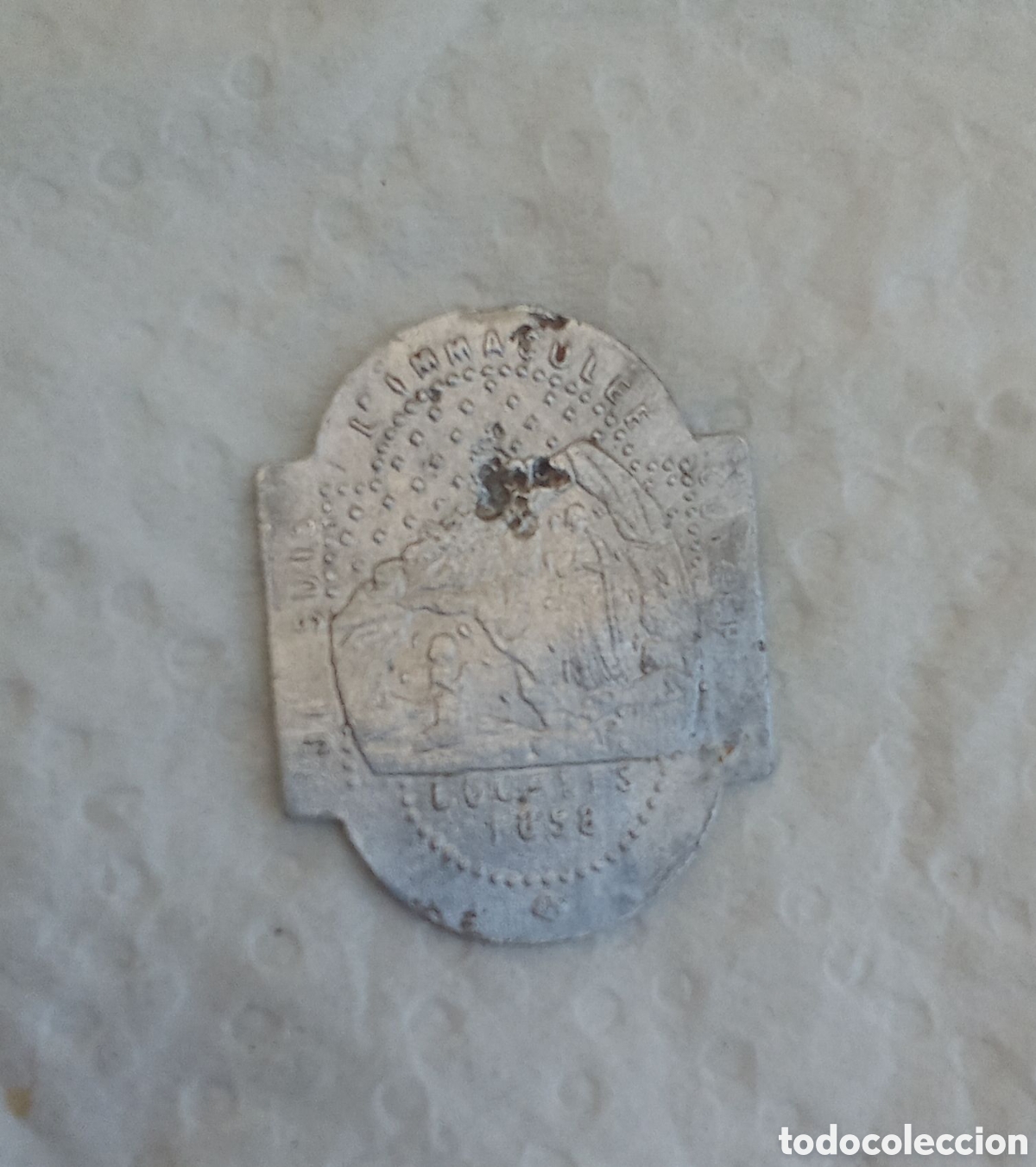 Antig&uuml;edades: MEDALLA DE PLATA DE LOURDES - Foto 2