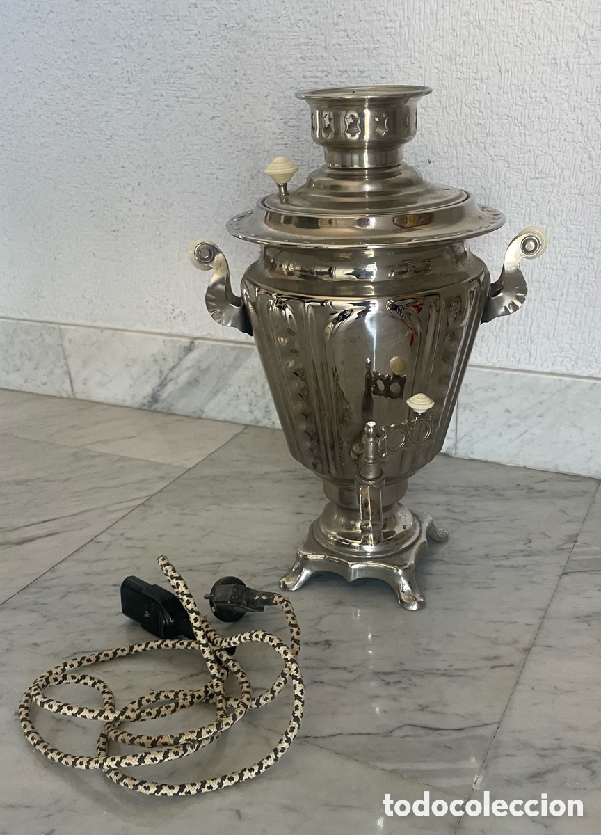 Antig&uuml;edades: Samovar con mu&ntilde;eca-funda - Foto 5
