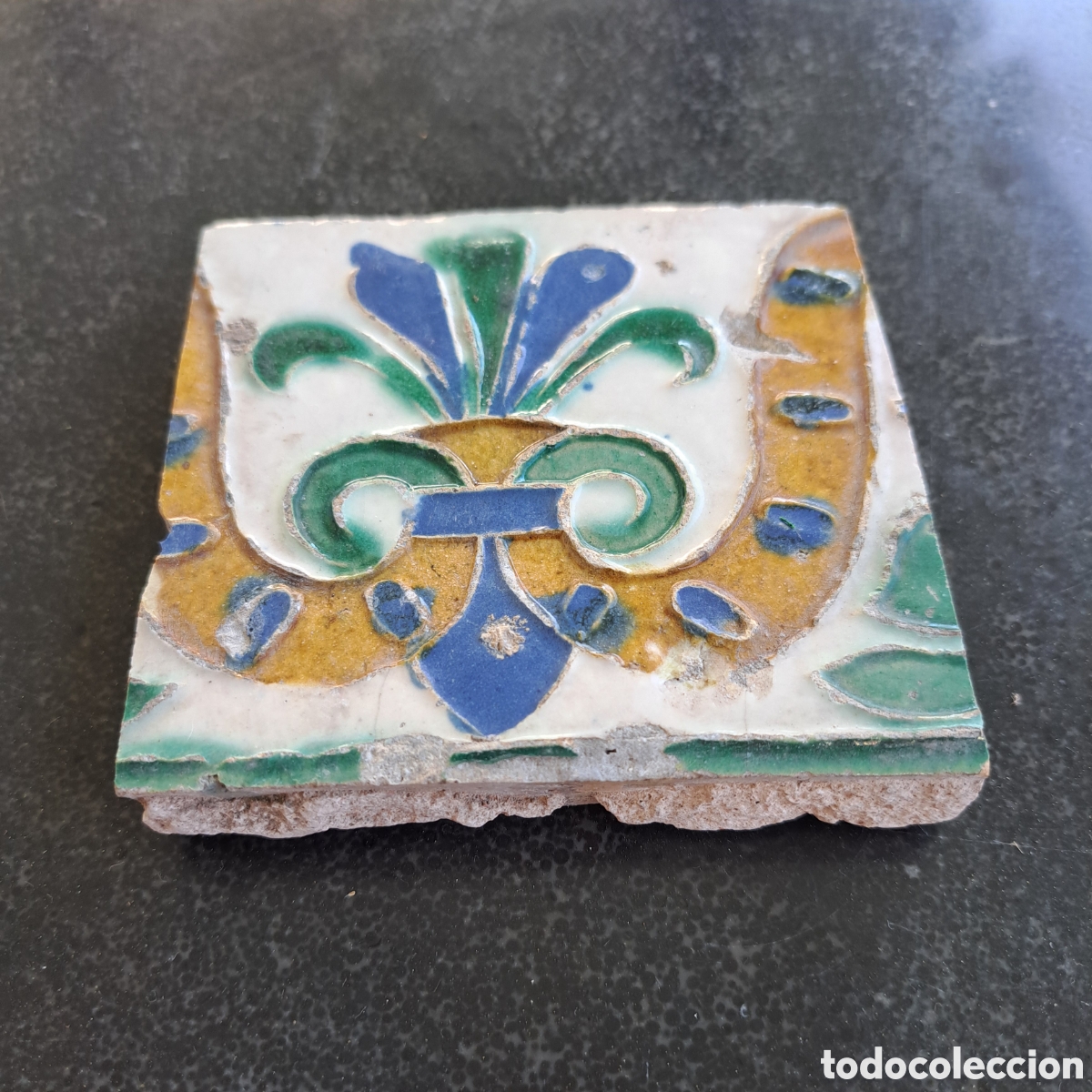 Antig&uuml;edades: Azulejo Siglo XVI. Toledo. - Foto 2