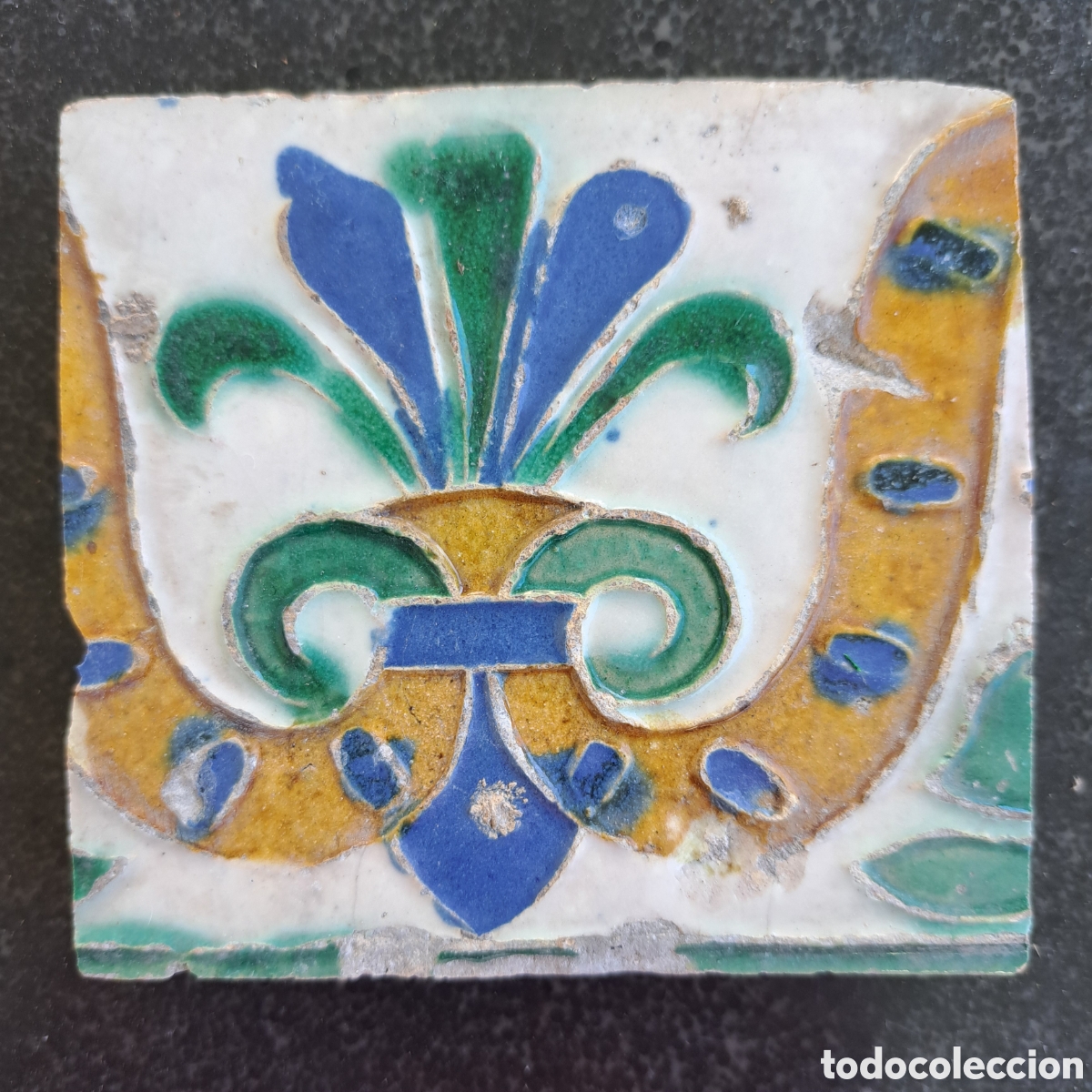 Antig&uuml;edades: Azulejo Siglo XVI. Toledo. - Foto 1