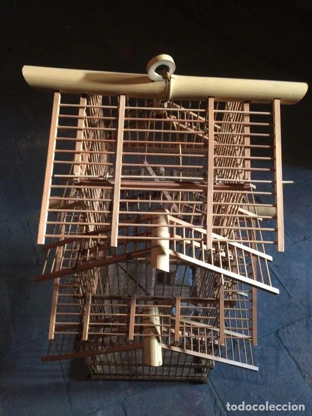 Antig&uuml;edades: Jaula de bamb&uacute; estilo pagoda - Foto 2
