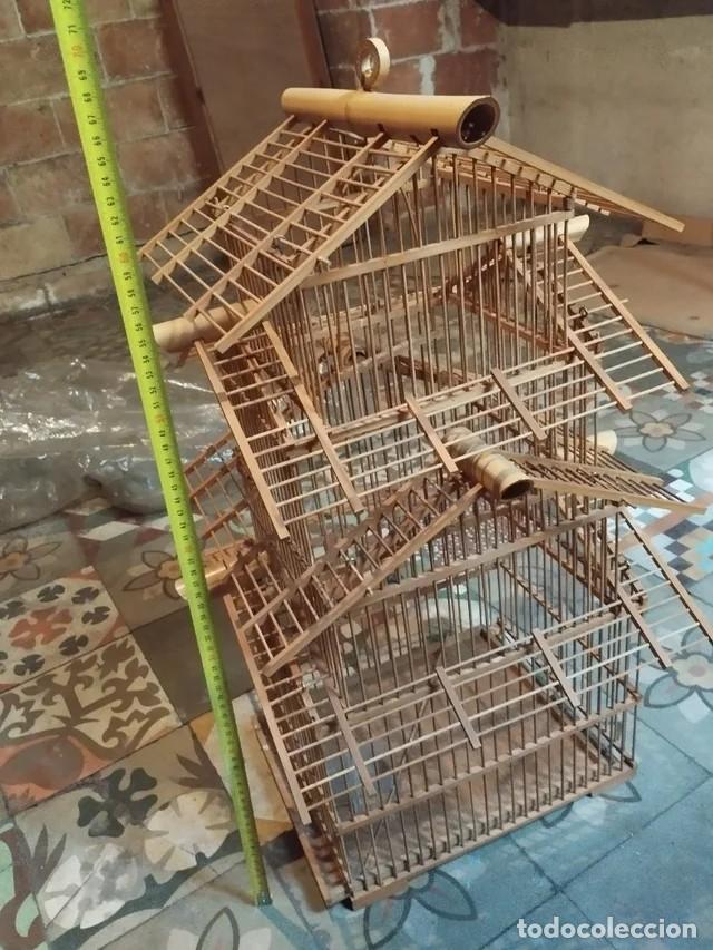 Antig&uuml;edades: Jaula de bamb&uacute; estilo pagoda - Foto 3