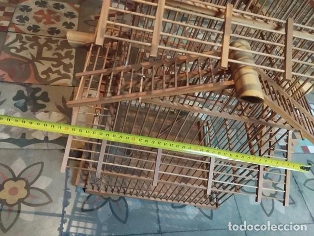 Antig&uuml;edades: Jaula de bamb&uacute; estilo pagoda - Foto 4