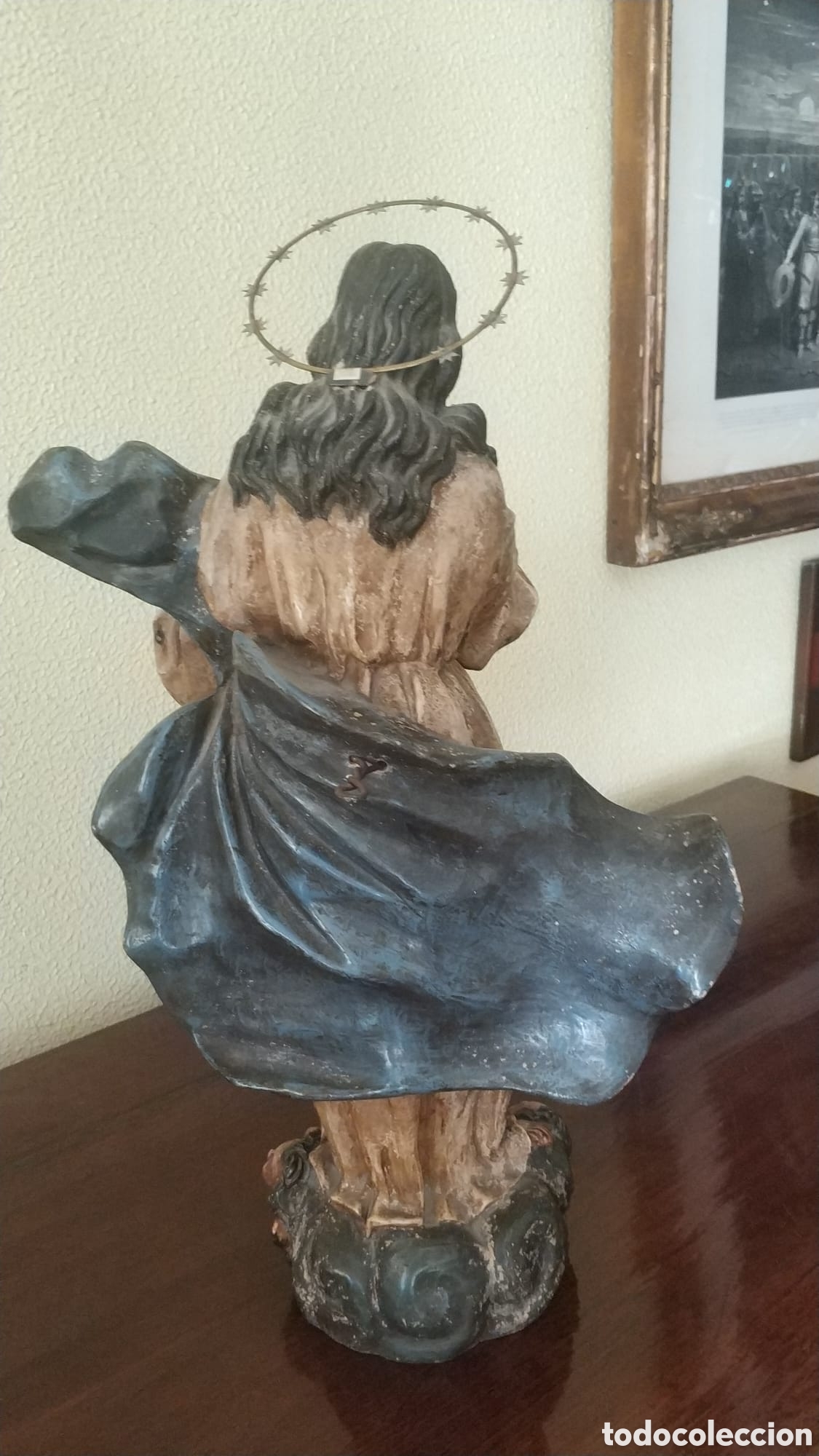 Antig&uuml;edades: Inmaculada de Barro con Corona - Foto 2
