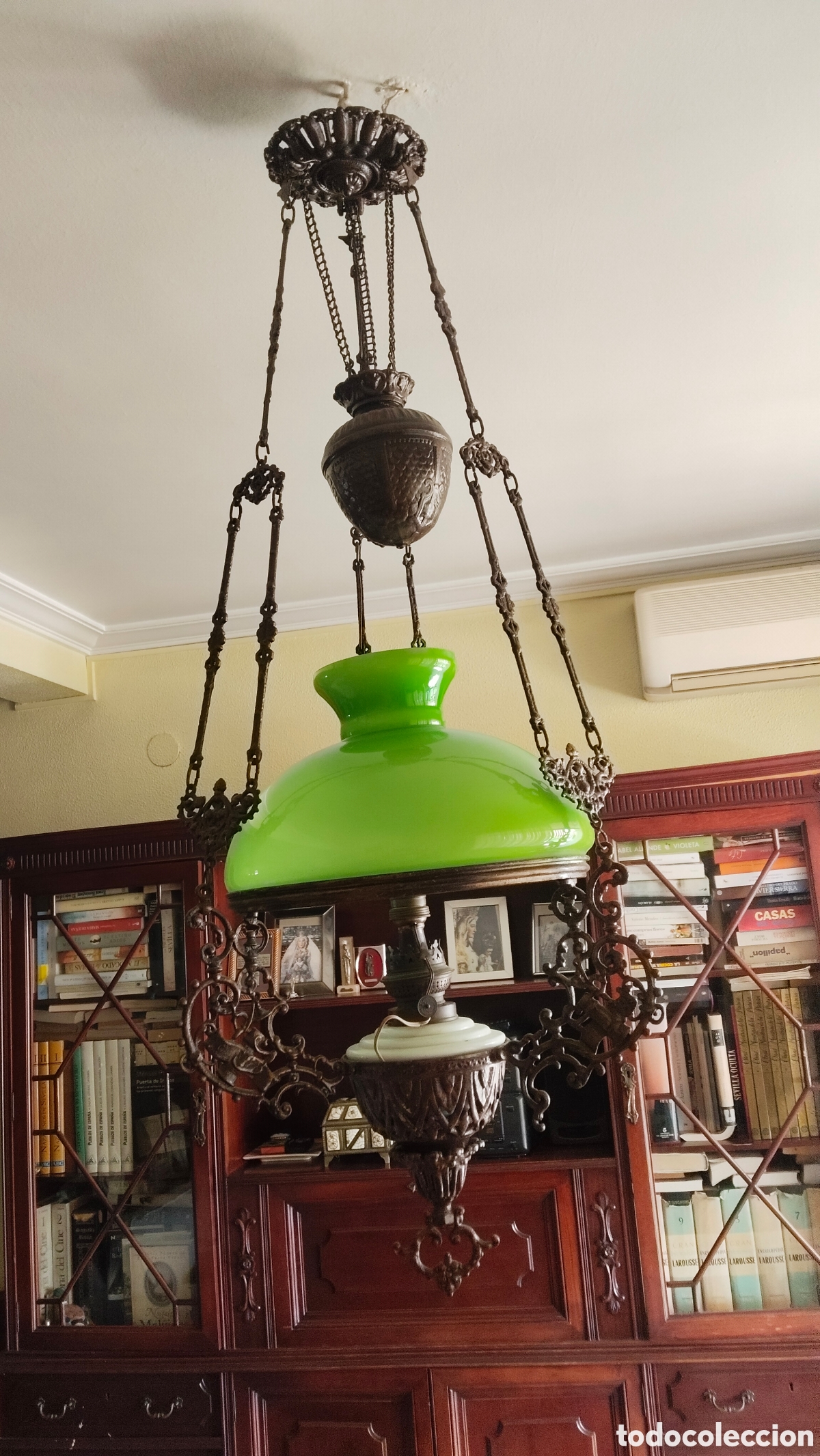 Antig&uuml;edades: Lampara de Hierro Clasica - Foto 1