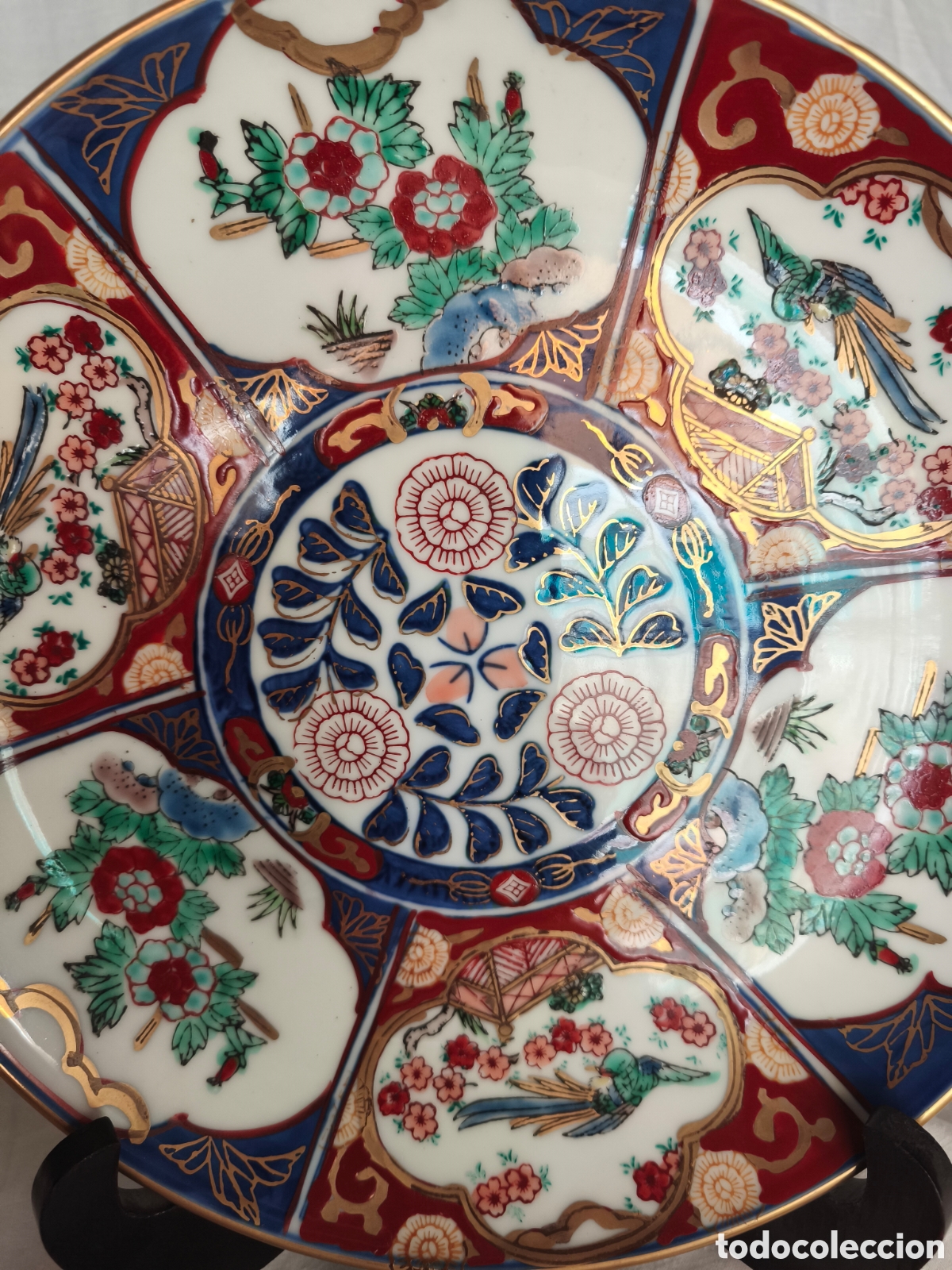 Antig&uuml;edades: Plato porcelana Imari - Foto 2
