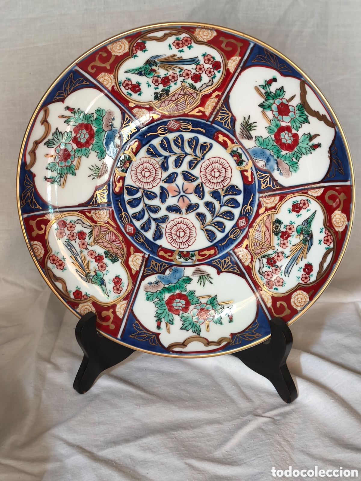 Antig&uuml;edades: Plato porcelana Imari - Foto 1