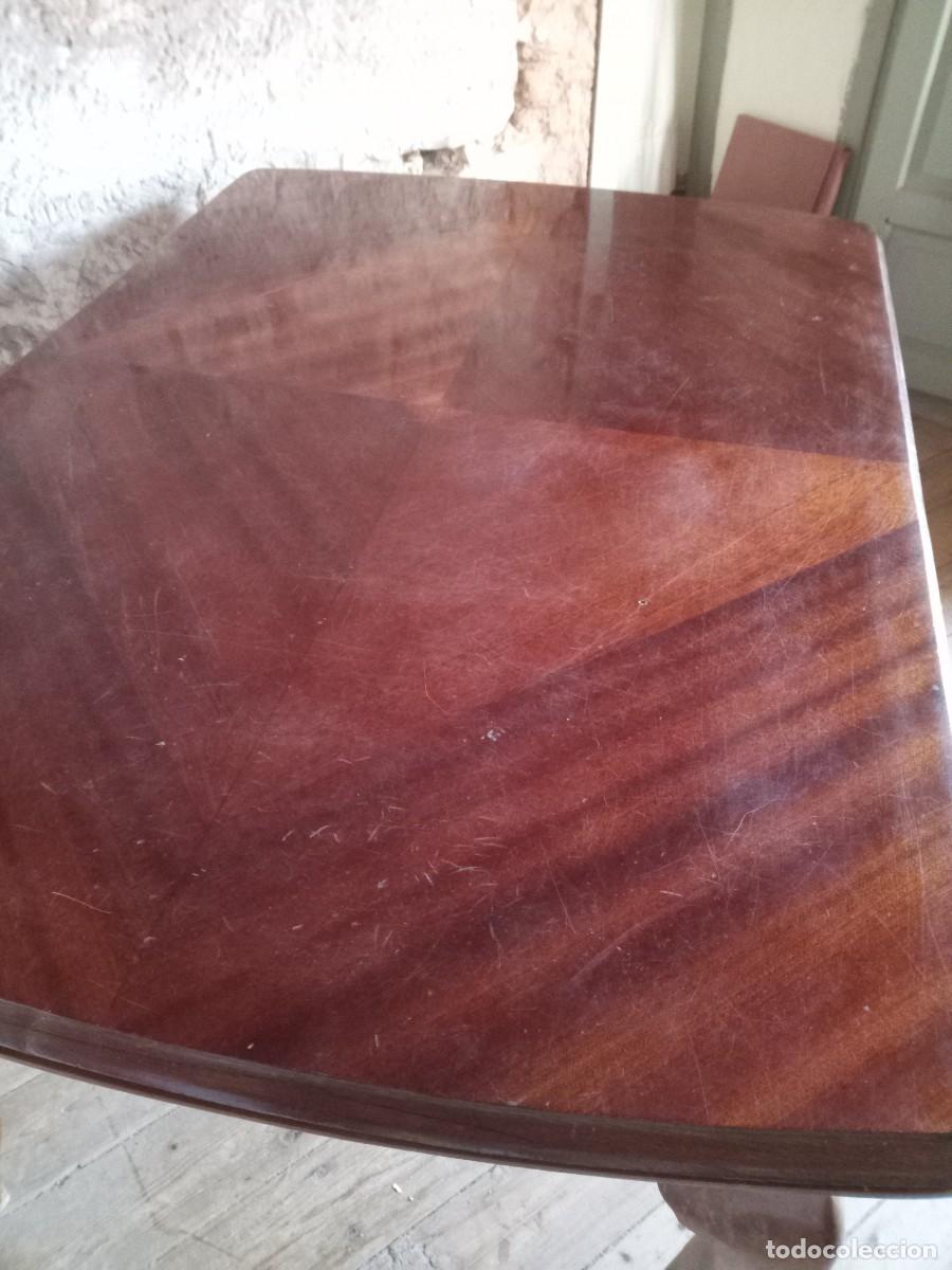 Antig&uuml;edades: Mesa de comedor de madera. Extensible. A&ntilde;os 60/70 - Foto 4