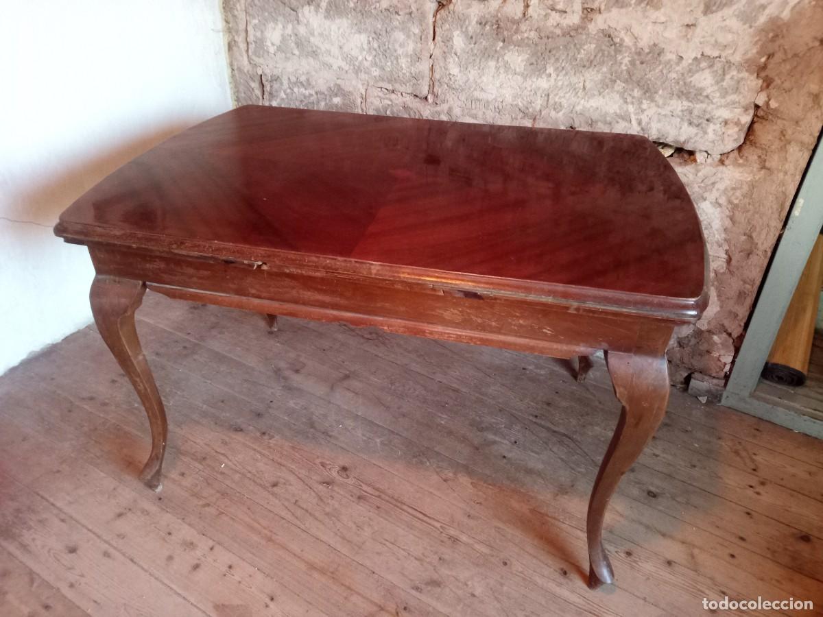 Antig&uuml;edades: Mesa de comedor de madera. Extensible. A&ntilde;os 60/70 - Foto 5
