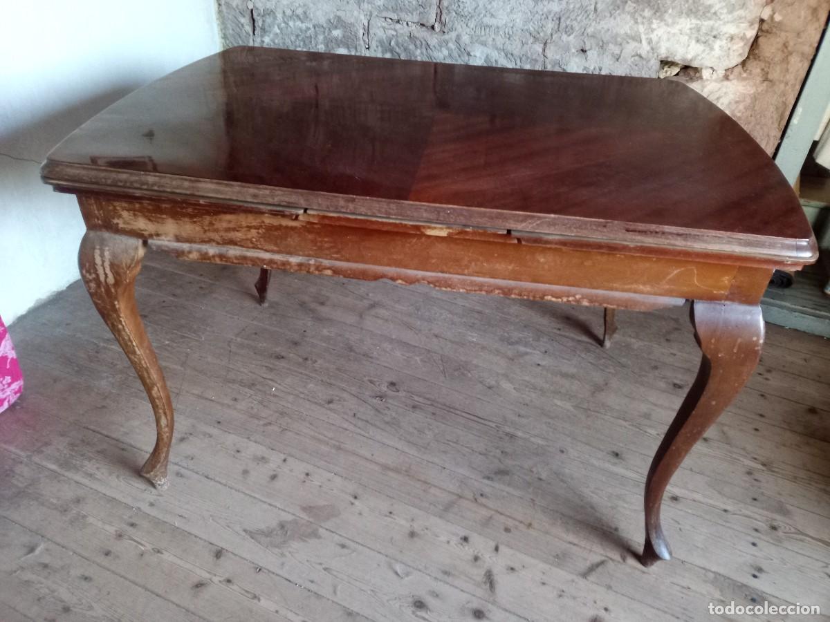 Antig&uuml;edades: Mesa de comedor de madera. Extensible. A&ntilde;os 60/70 - Foto 19