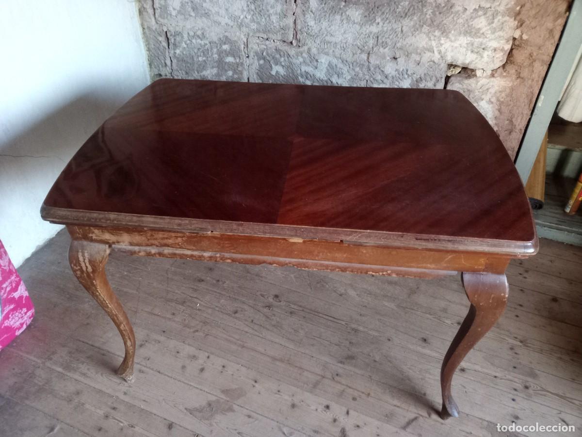 Antig&uuml;edades: Mesa de comedor de madera. Extensible. A&ntilde;os 60/70 - Foto 23