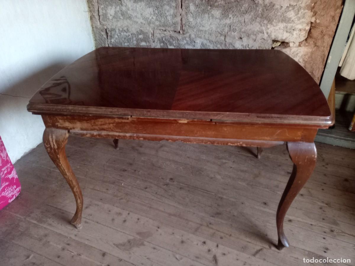 Antig&uuml;edades: Mesa de comedor de madera. Extensible. A&ntilde;os 60/70 - Foto 24